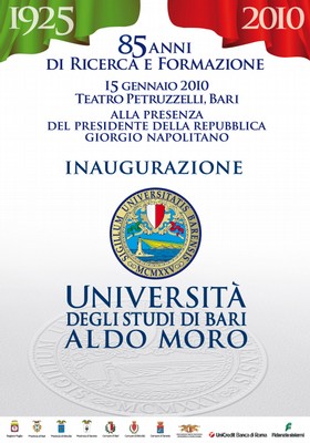 Università degli Studi di Bari Aldo Moro - manifesto verticale 